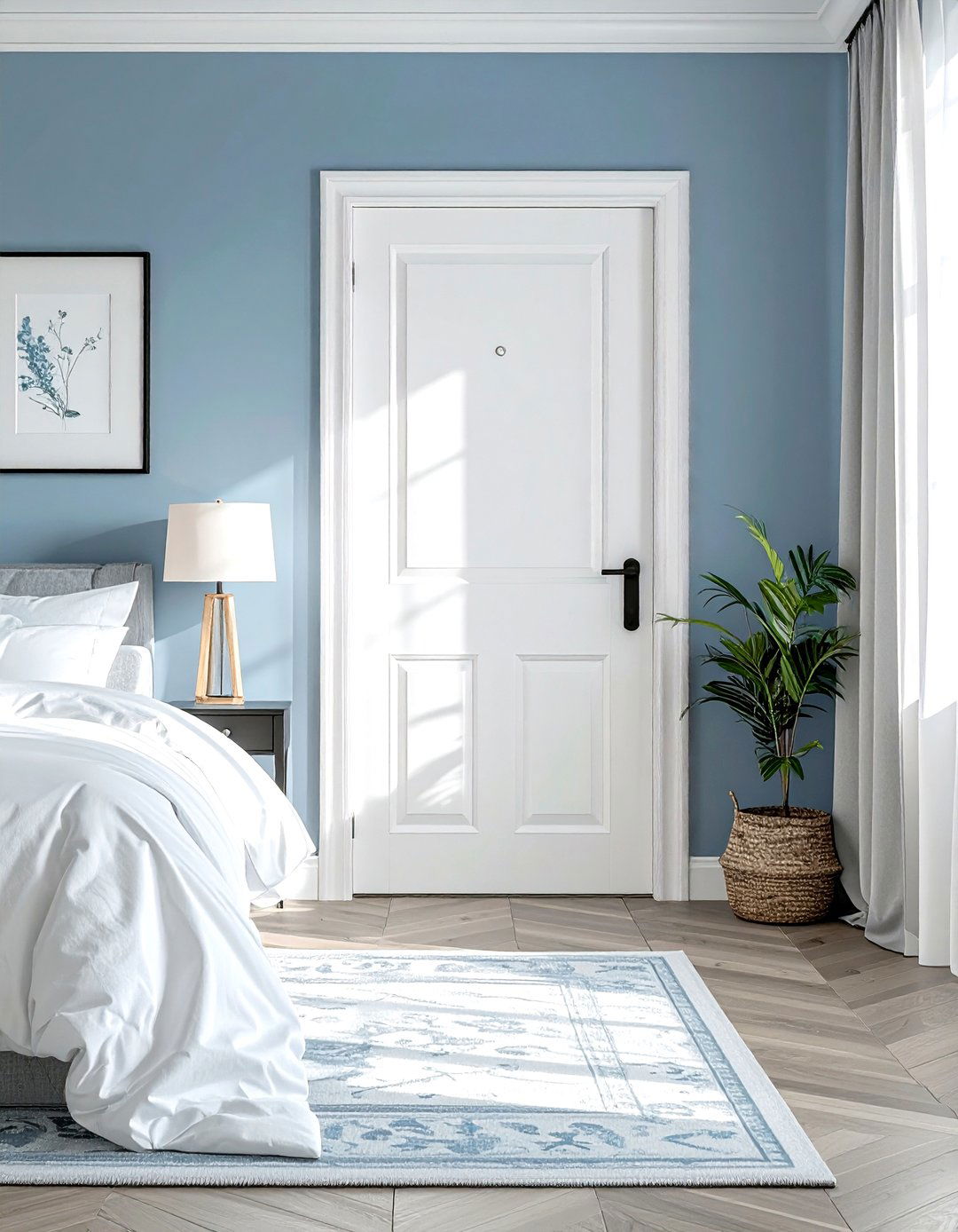 White Shaker Door - 30 bedroom door ideas