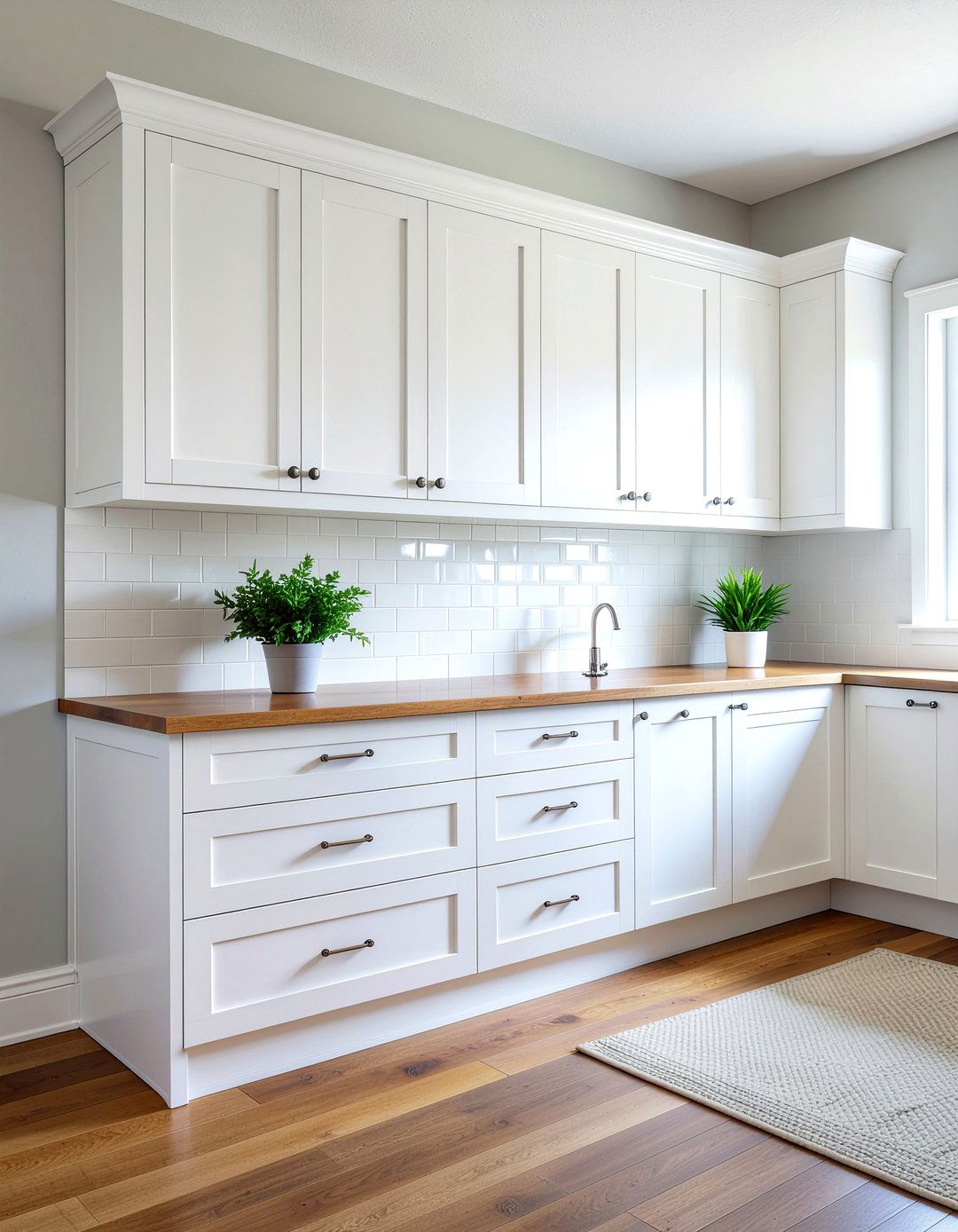 White Shaker Sideboard - 30 kitchen buffet ideas