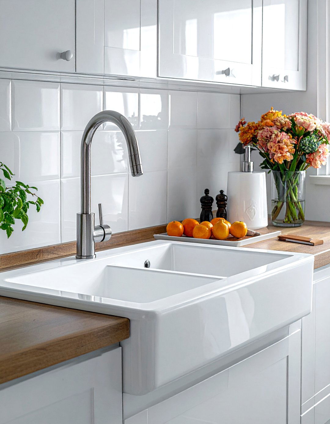 White Sink Drainboard - 30 white sink kitchen ideas