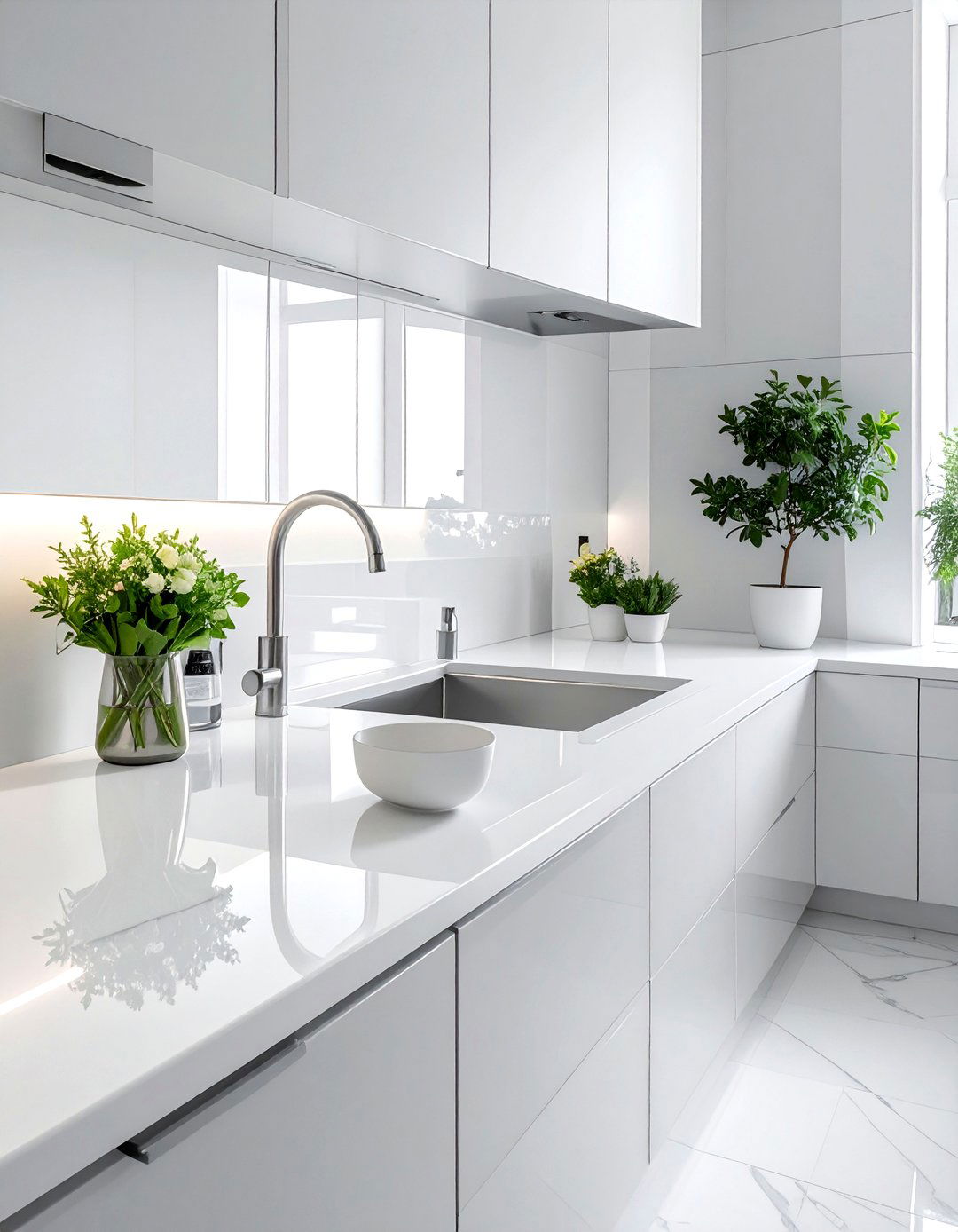 White Sink Modern Kitchen - 30 white sink kitchen ideas