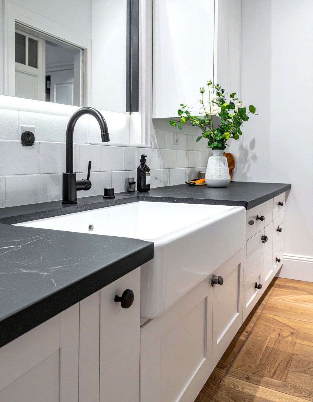 White Sink Soapstone Countertop - 30 white sink kitchen ideas