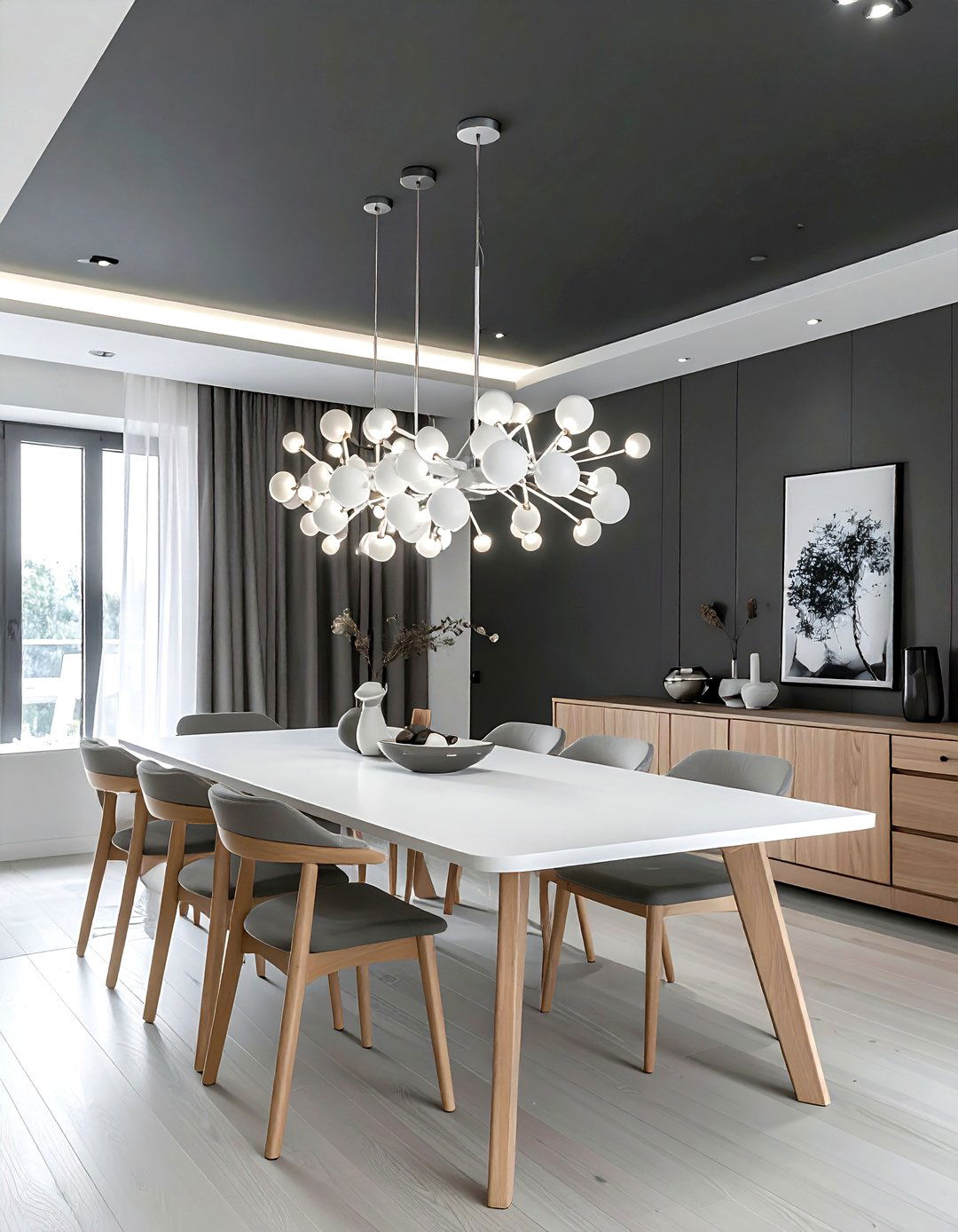 White Sputnik Chandelier - 30 sputnik chandelier dining room ideas