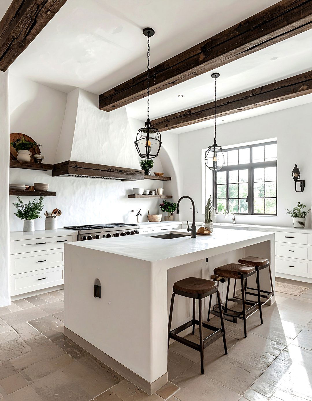 White Stucco Kitchen - 30 Santa Fe kitchen ideas