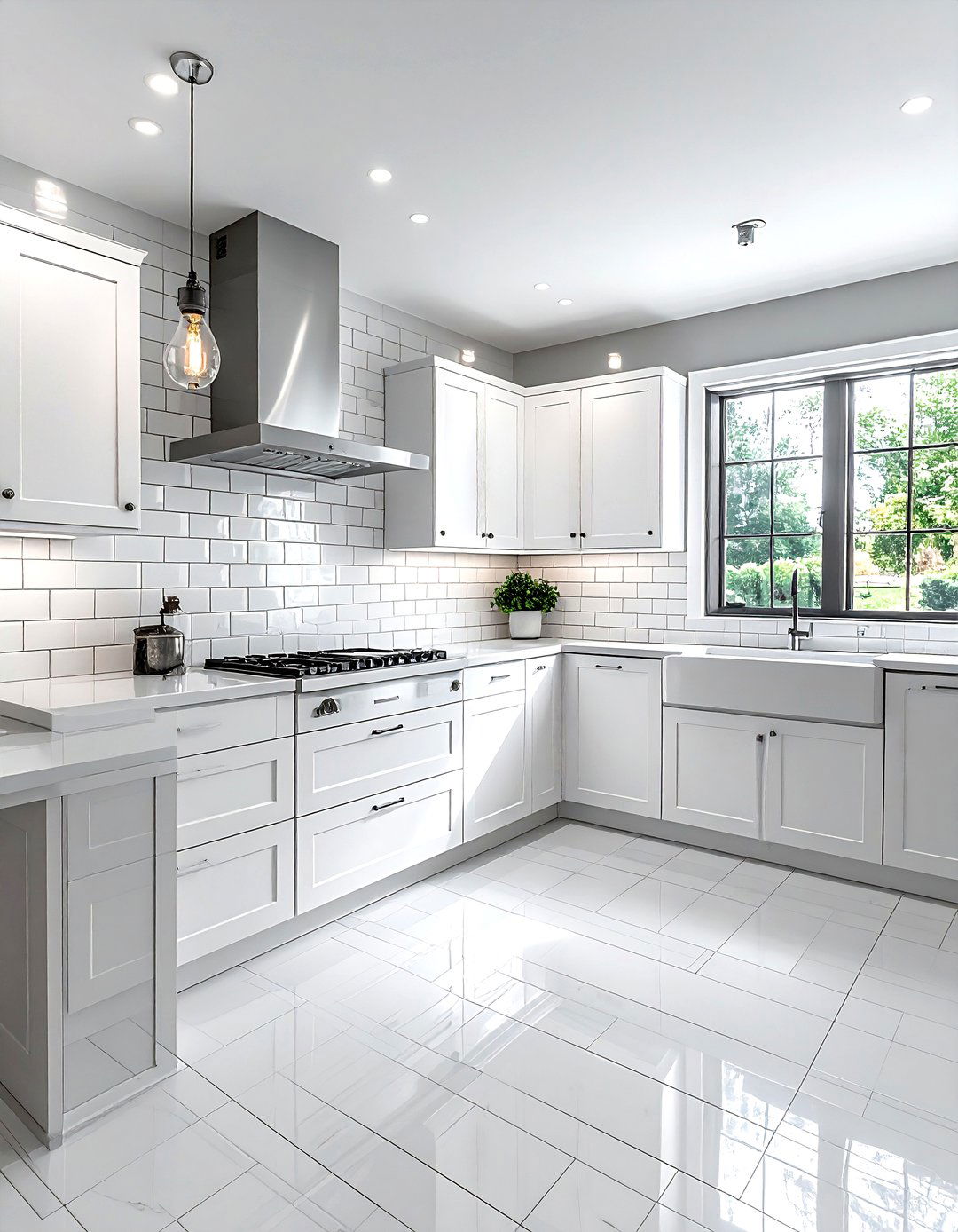 White Subway Tile - 30 finished kitchen ideas