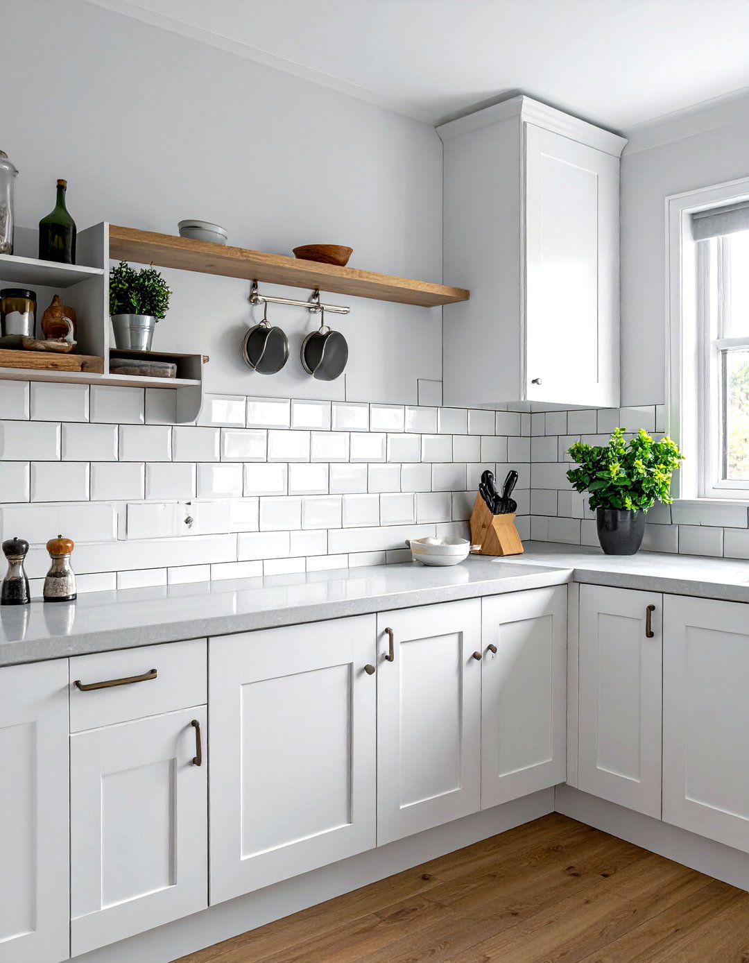 White Subway Tile - 30 white kitchen ideas