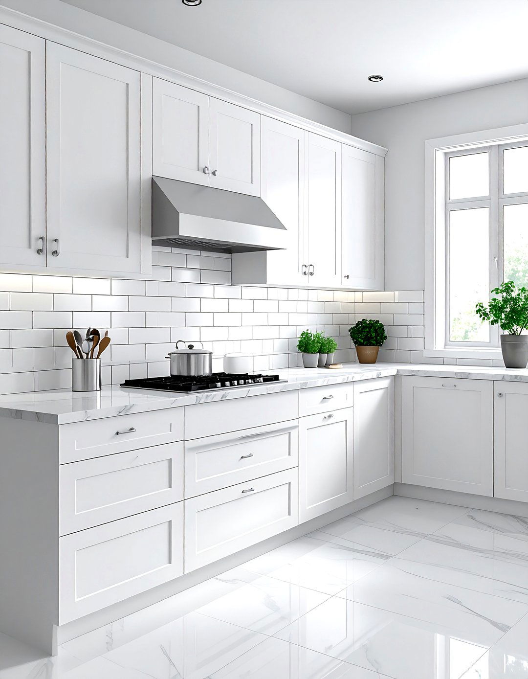 White Subway Tile Backsplash - 30 peel and stick kitchen ideas