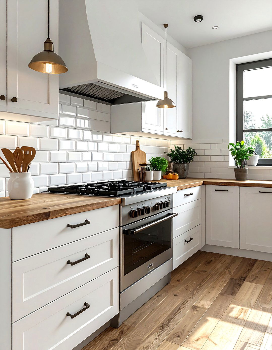 White Subway Tile Backsplash - 30 American country kitchen ideas