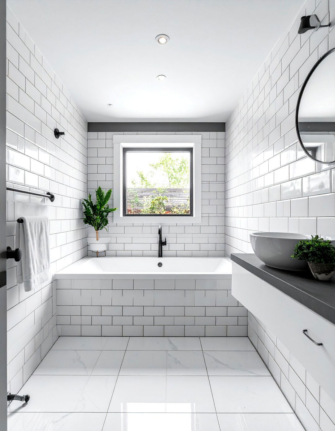 White Subway Tile Bathroom - 30 updated classic bathroom ideas