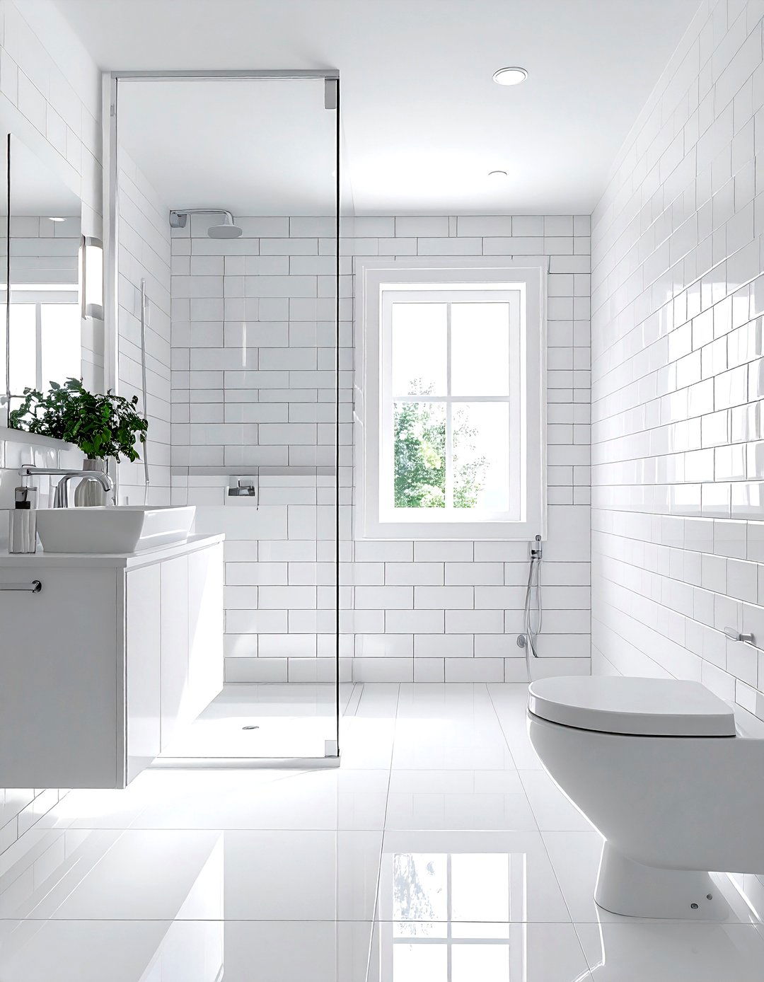 White Subway Tile Bathroom - 30 white and white bathroom ideas