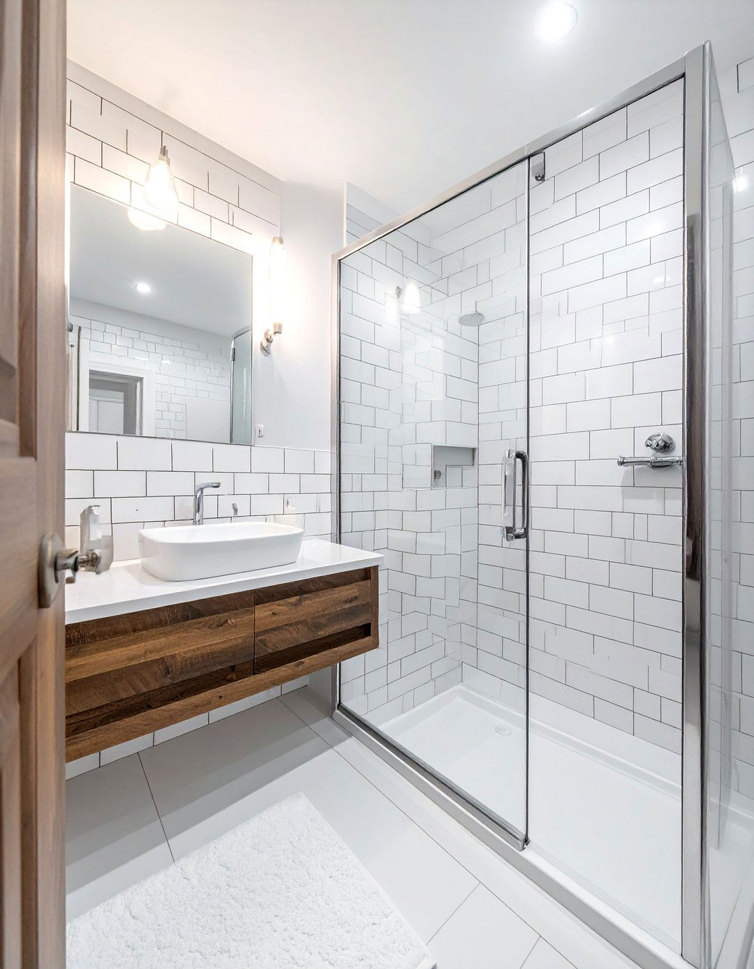 White Subway Tile White Grout - 30 white grout bathroom ideas