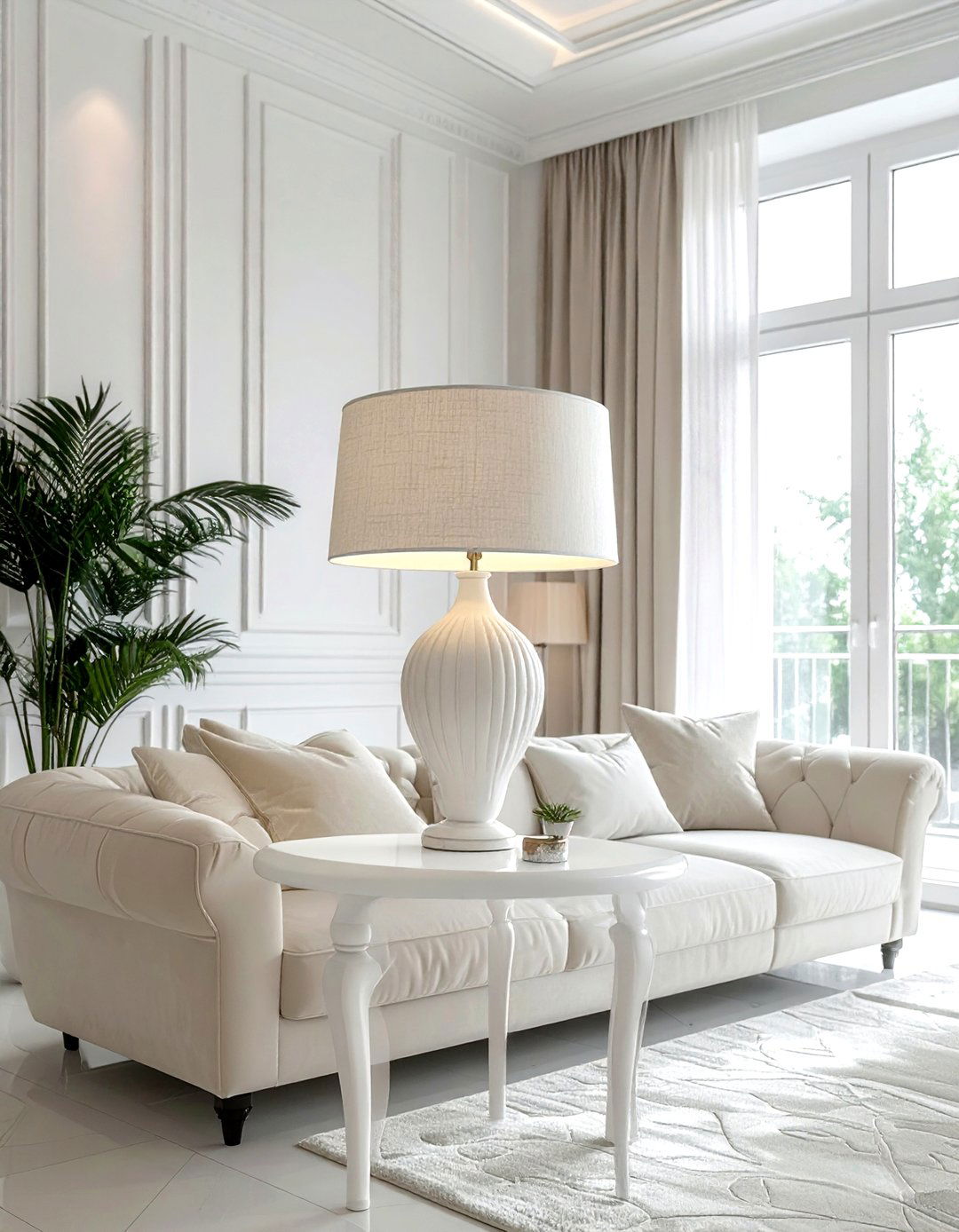 White Table Lamp - 30 living room table lamps