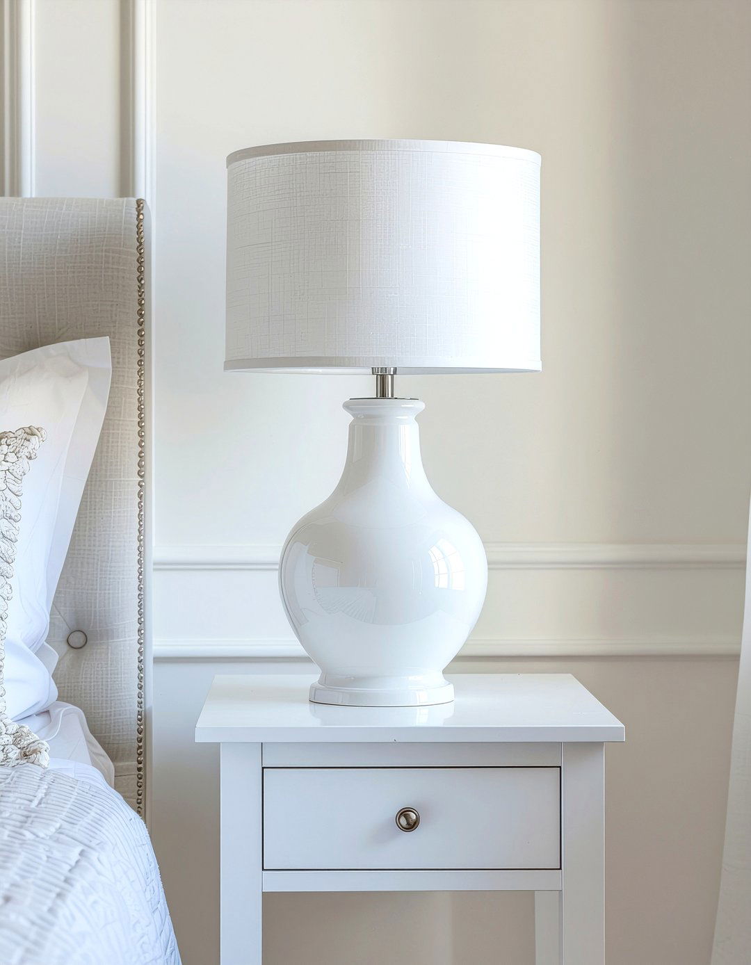 White Table Lamp - 30 bedroom table lamps