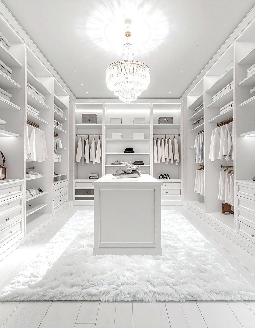 White Walk In Closet - 30 white decor ideas