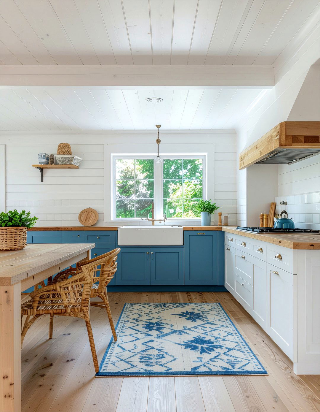 White Washed Wood Ceiling - 30 kitchen wood ceiling ideas