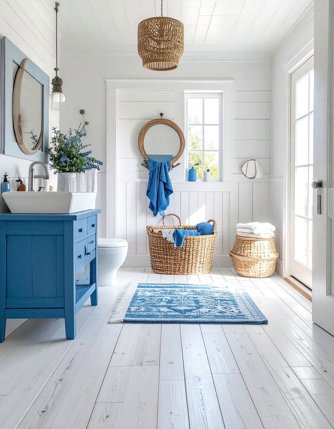 White Washed Wood Floor Bathroom - 30 wood floor bathroom ideas