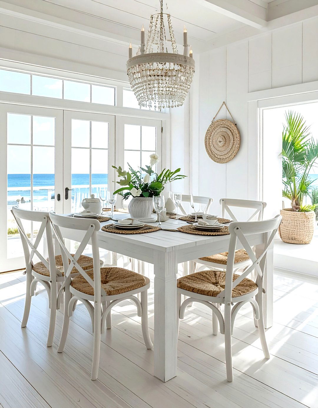 White Washed Wood Table - 30 wood dining table ideas