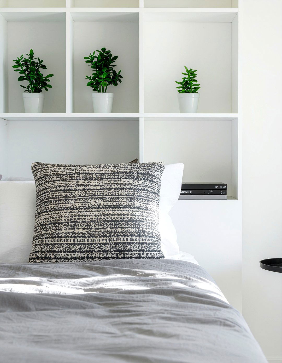 White Wood Bookcase Headboard - 30 bedroom bookcase headboards