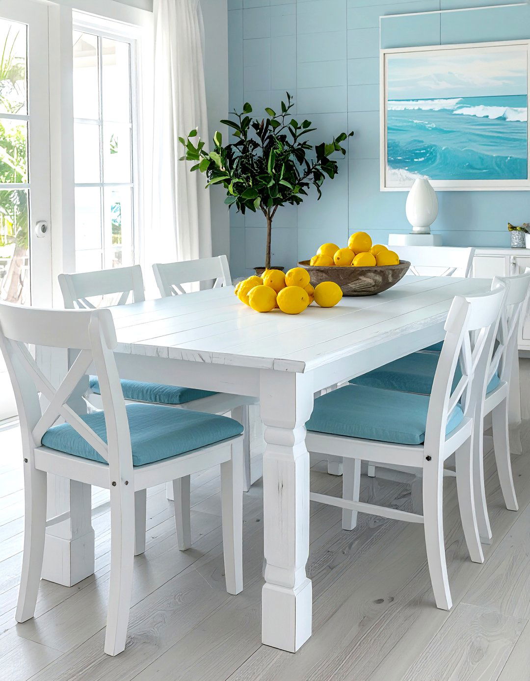 White Wood Dining Table - 30 white dining table ideas