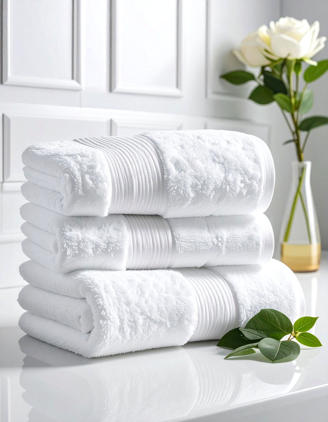 White bath towels - 30 bathroom shopping list ideas