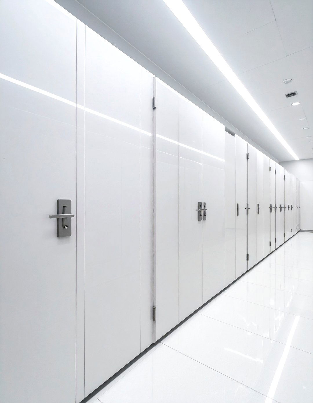 White bathroom stalls - 30 toilet partition ideas