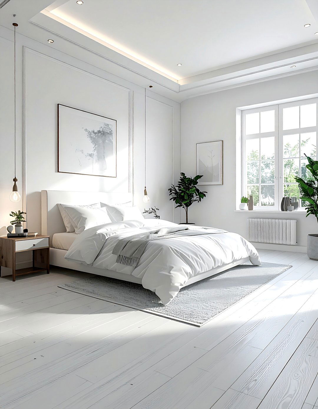 White bedroom flooring - 30 white bedroom design ideas