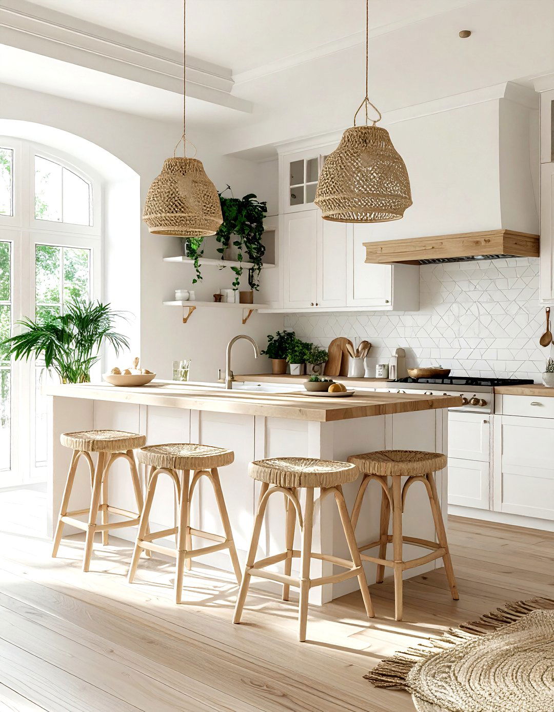 White boho kitchen - 30 boho kitchen ideas