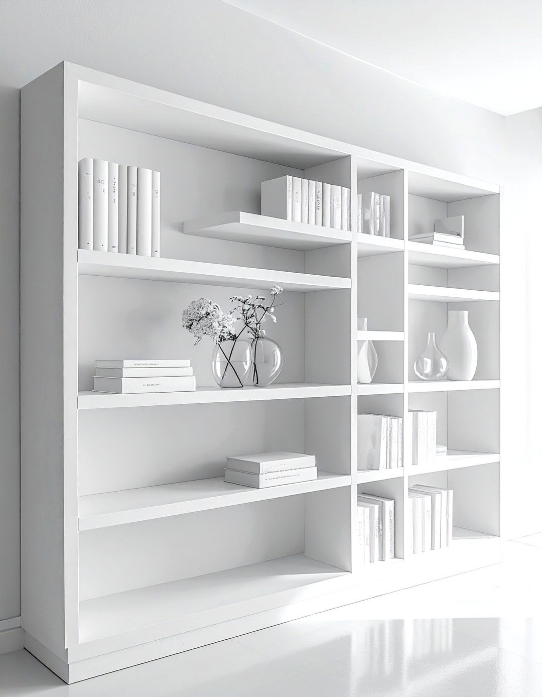 White bookshelf styling - 30 bookshelf styling ideas