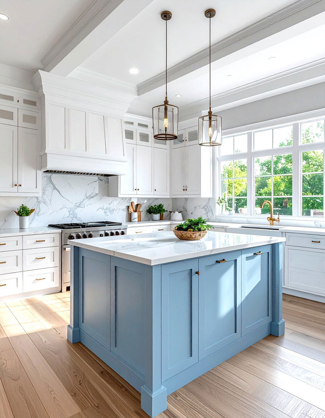 White crown molding - 30 kitchen crown molding ideas