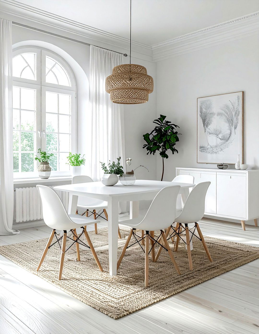 White dining room - 30 casual dining room ideas