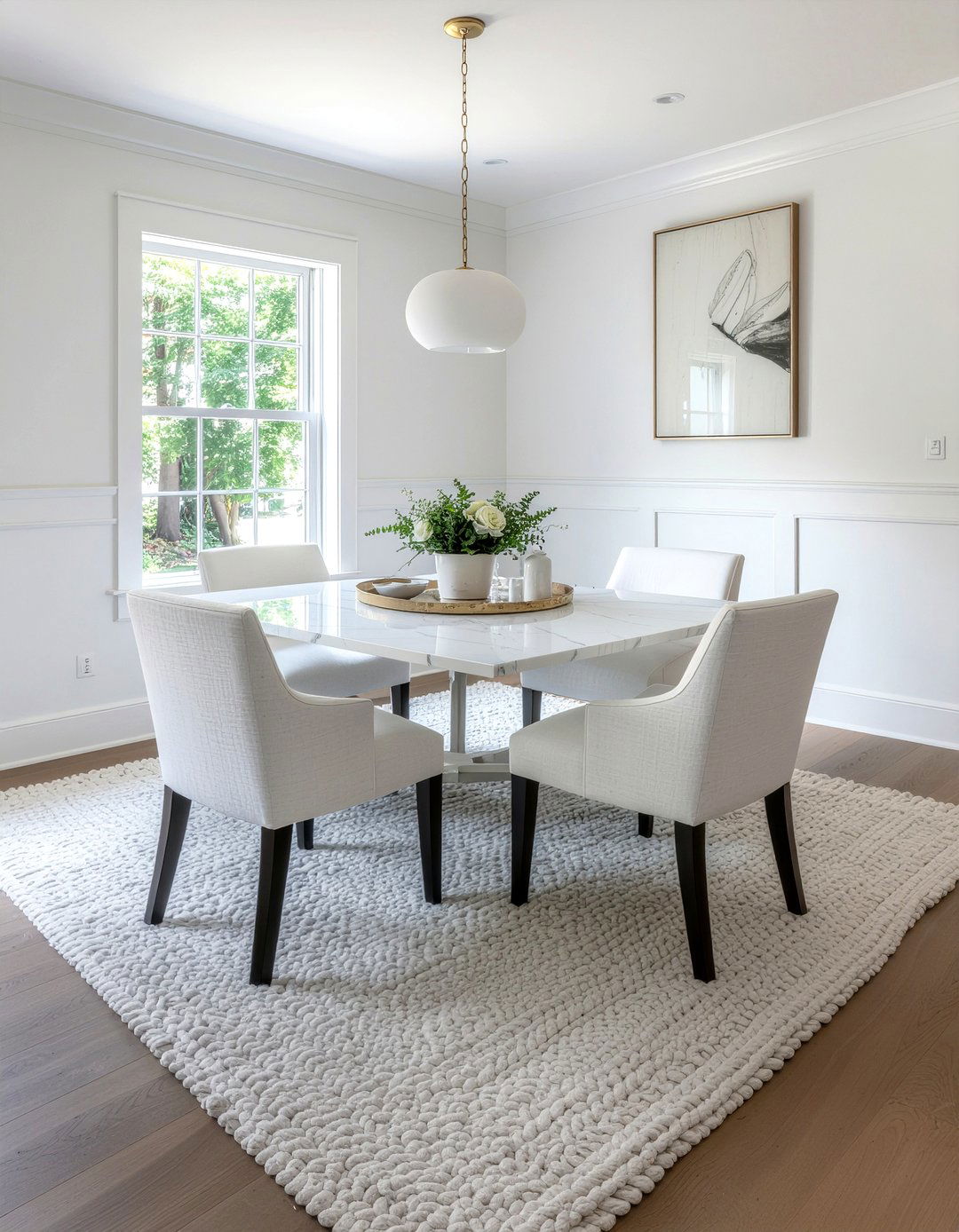 White dining room - 30 large dining room ideas