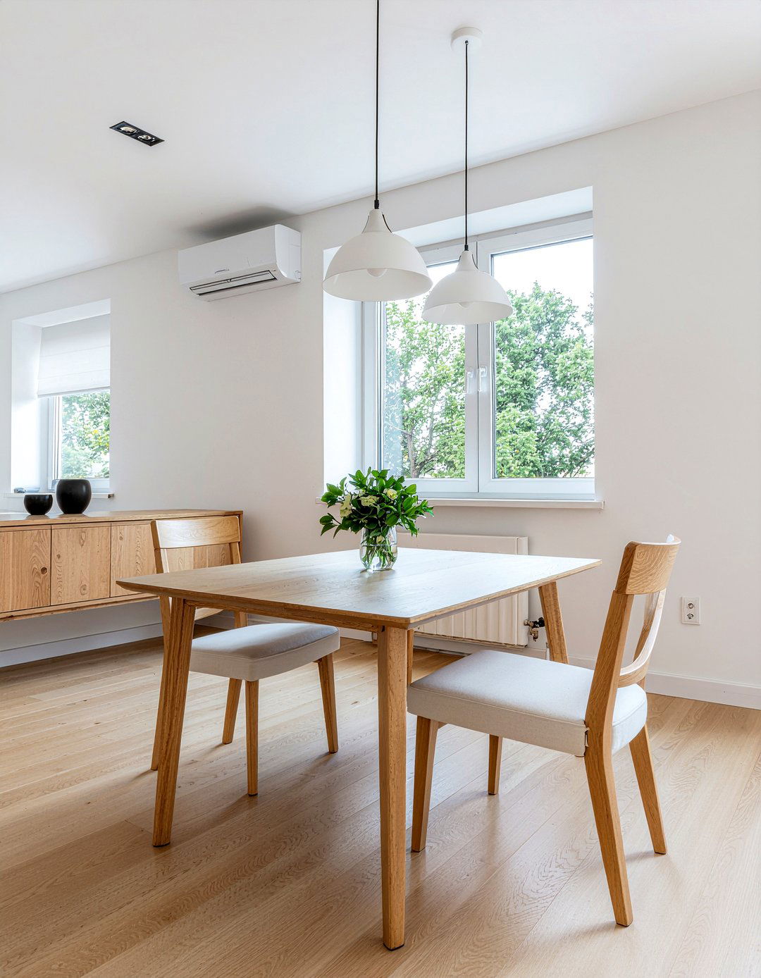 White dining room walls - 30 bright dining room ideas