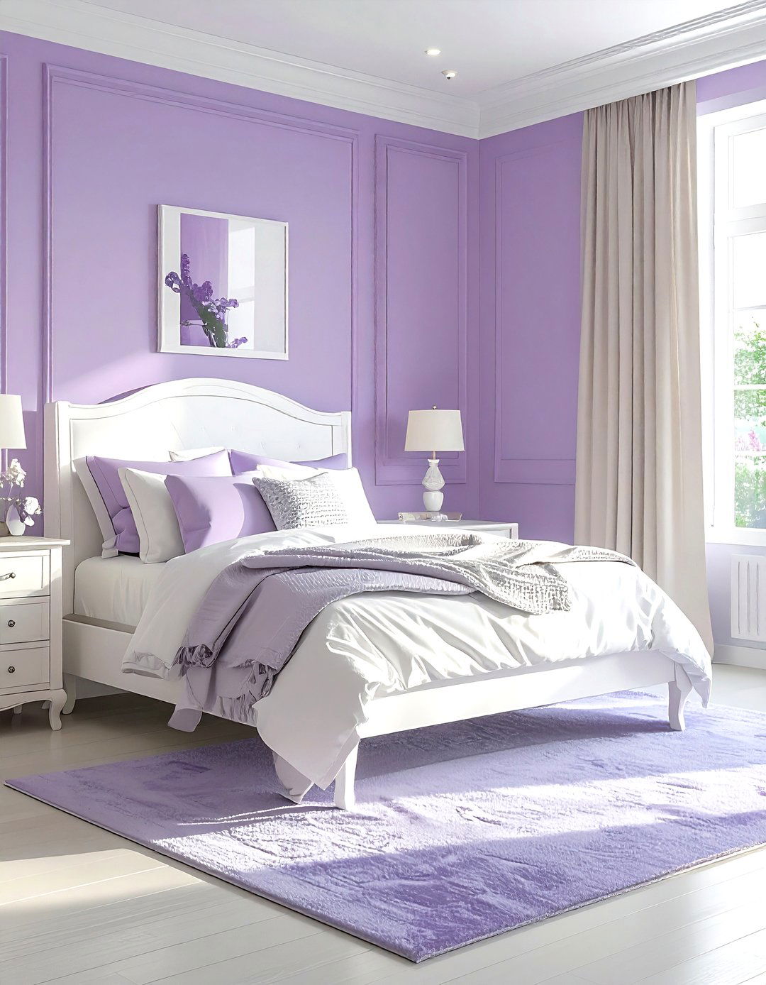 30 Lavender and White Bedroom Ideas for a Serene Retreat
