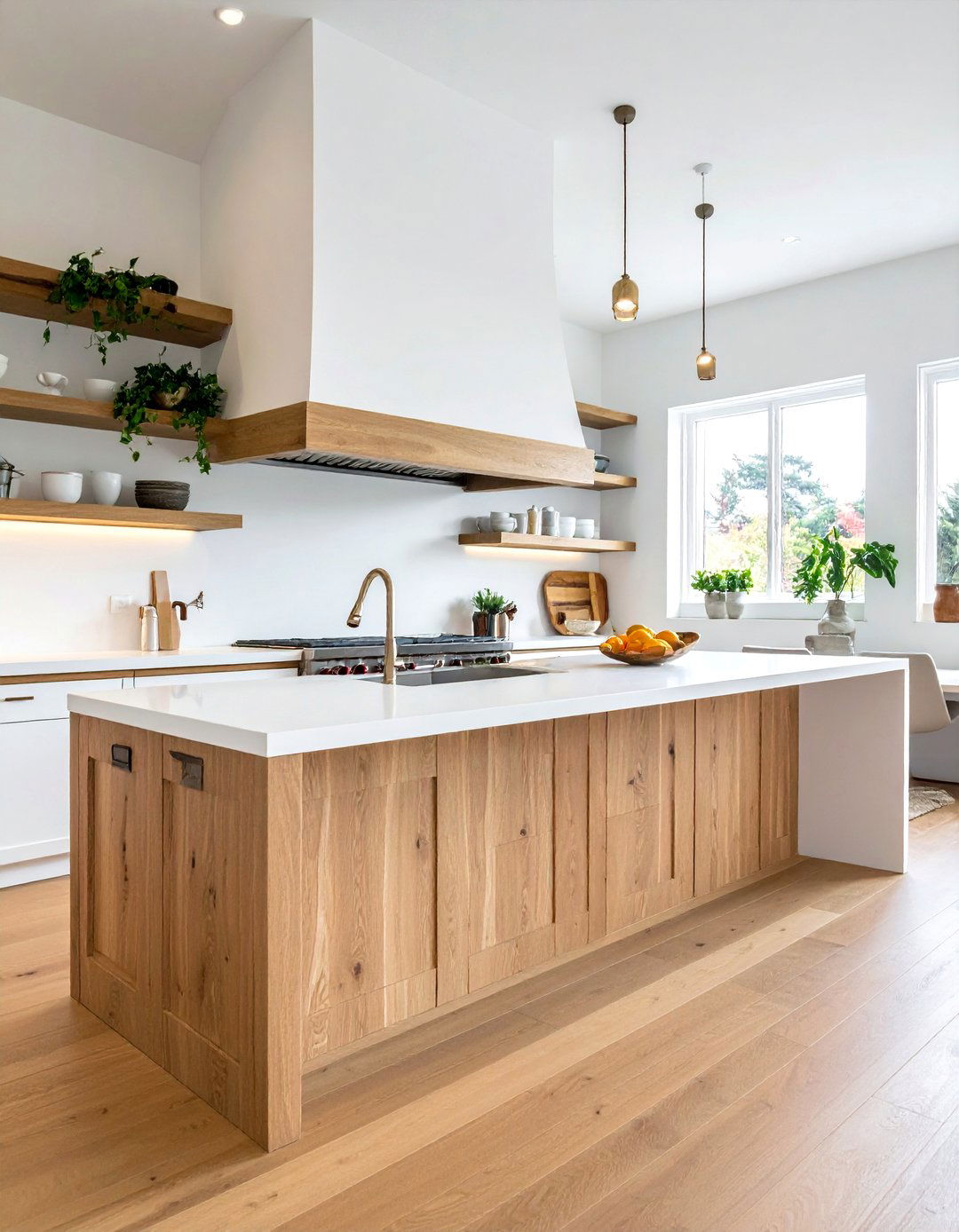 White hood oak trim - 30 white hood kitchen ideas
