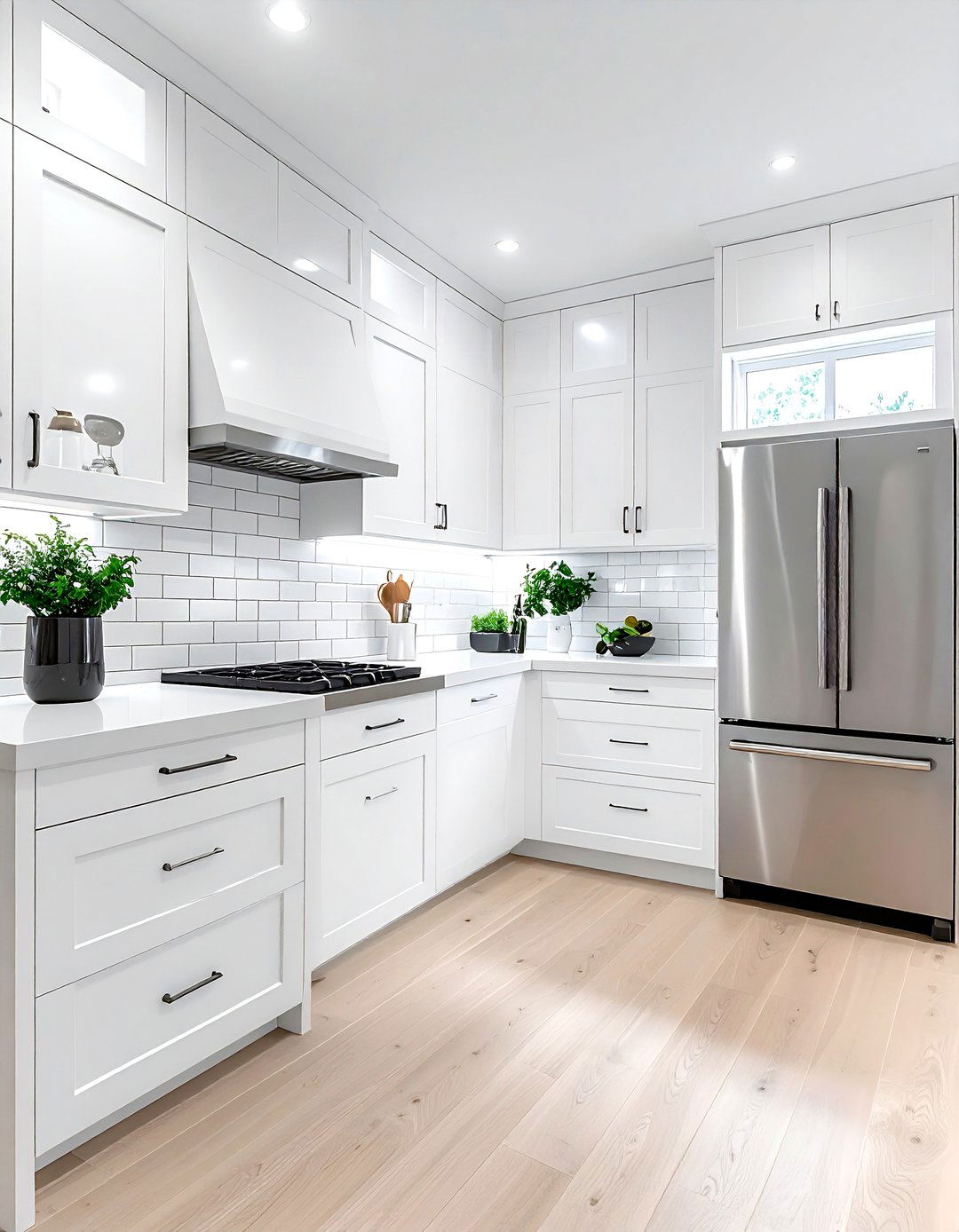 White kitchen cabinets - 30 condo kitchen ideas