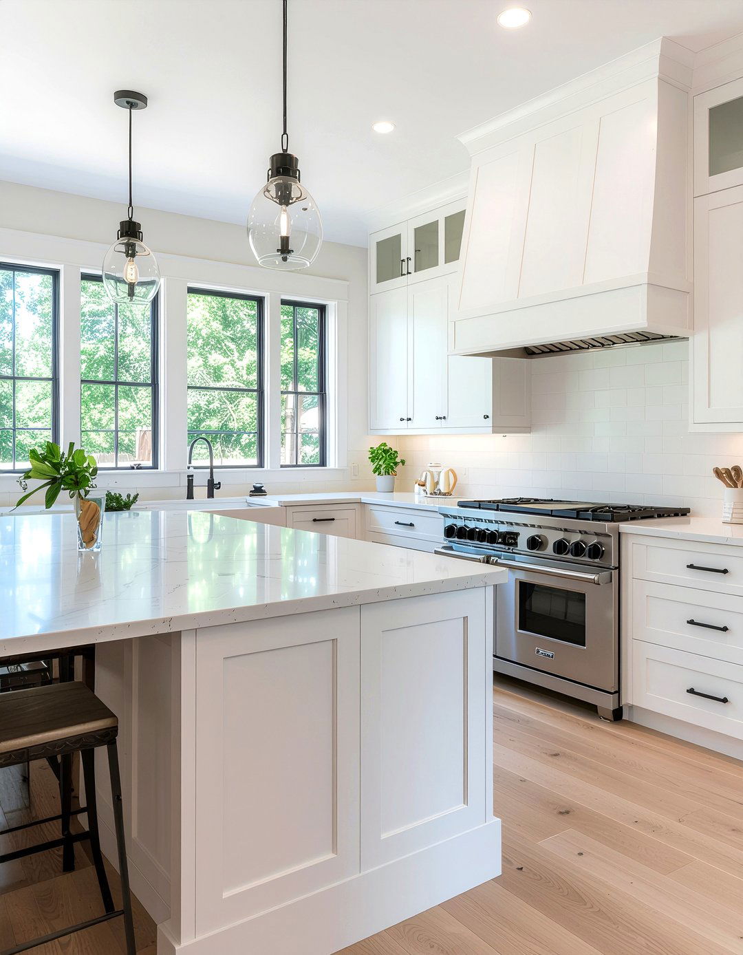White kitchen cabinets - 30 Fixer Upper decor ideas