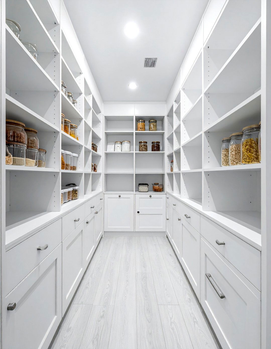 White kitchen walk in pantry - 30 white kitchen cabinet ideas