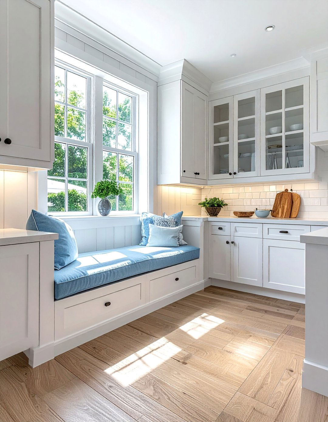 White kitchen window seat - 30 window seat kitchen ideas