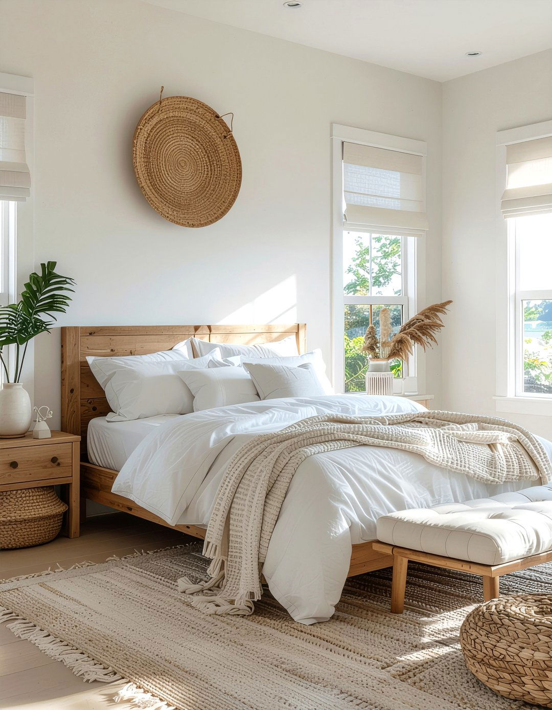 White linen roman shades - 30 bedroom roman shades