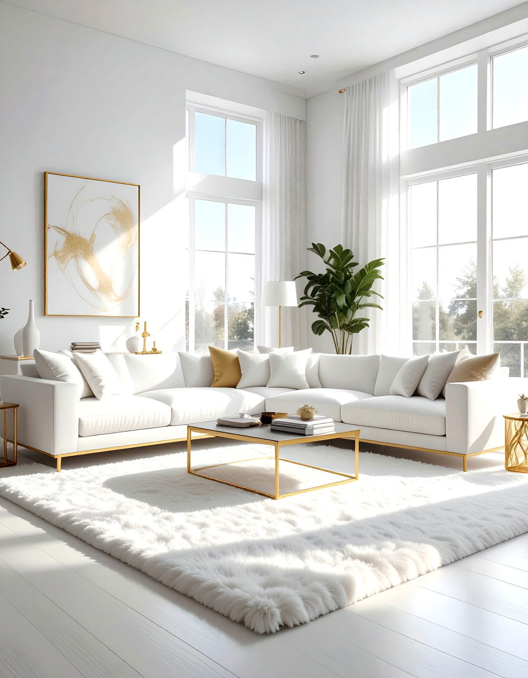 White living room - 30 living room soft settings