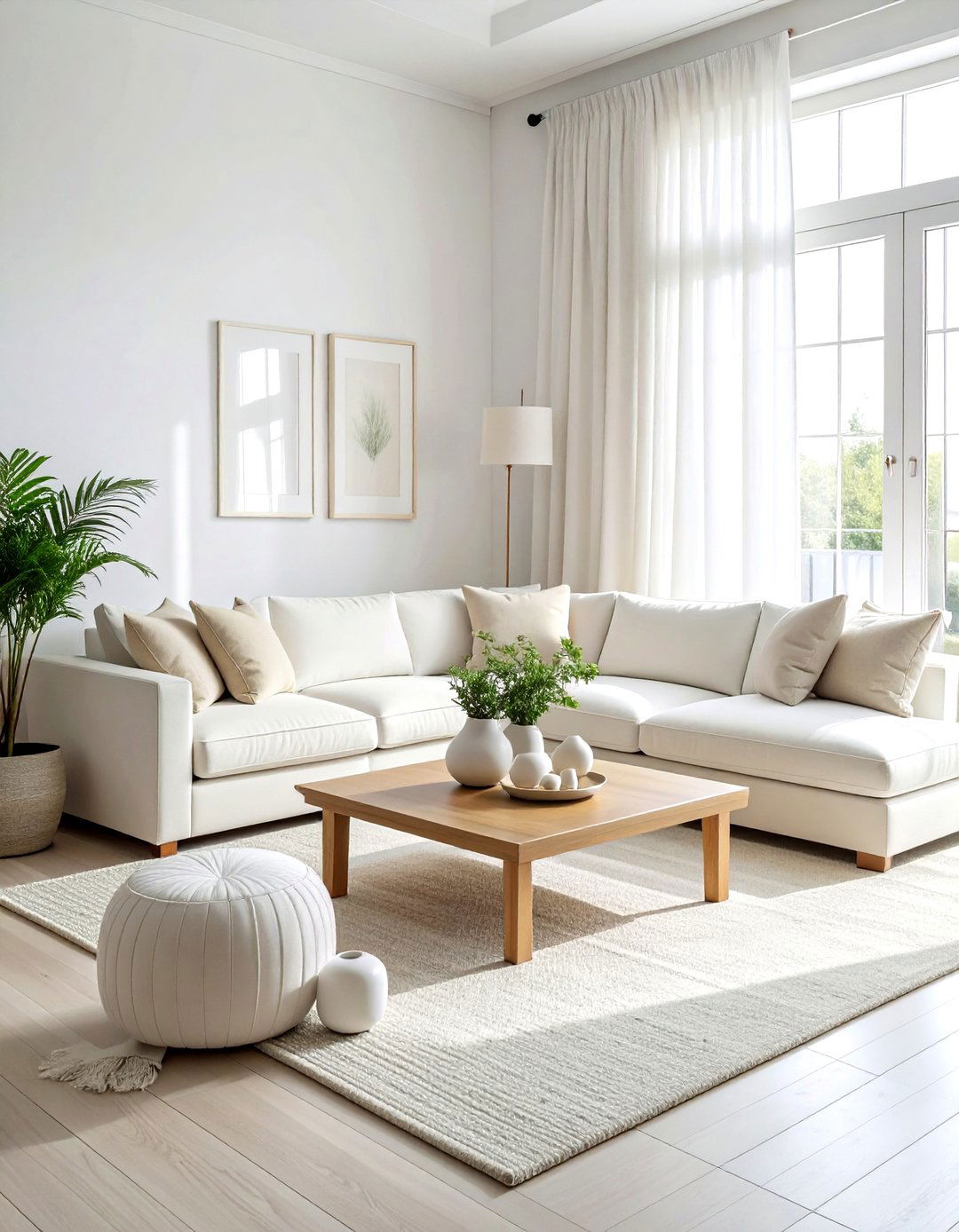 White living room - 30 Scandinavian minimalist decor ideas