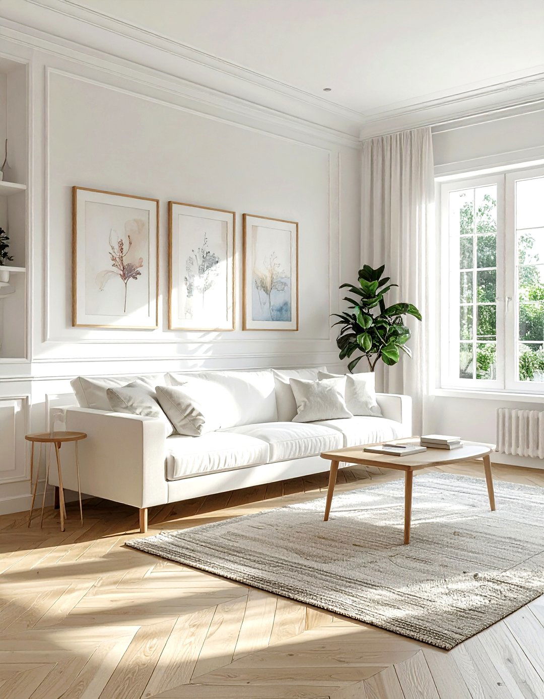 White living room picture rail - 30 living room picture rail ideas