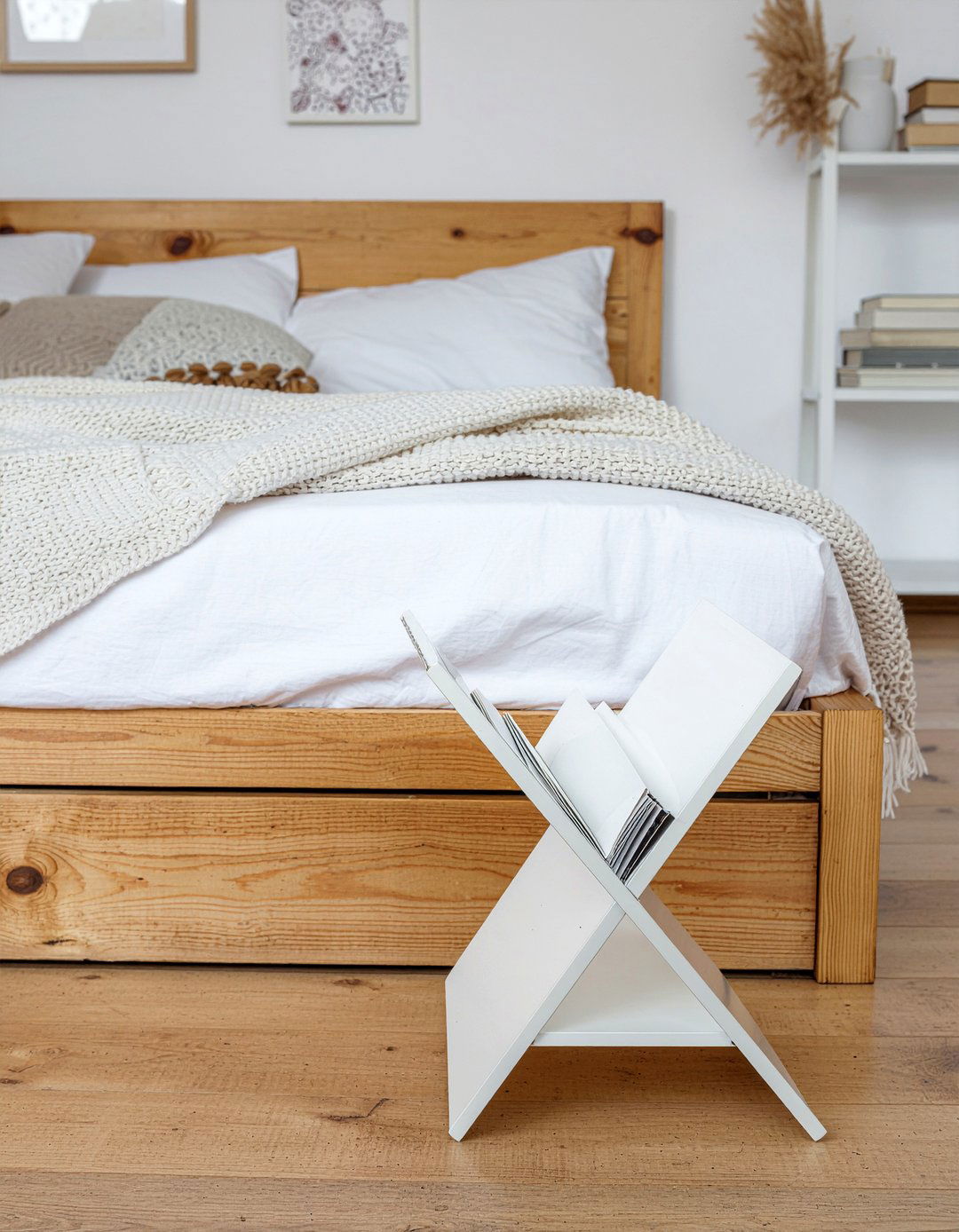 White magazine rack - 30 bedroom magazine racks