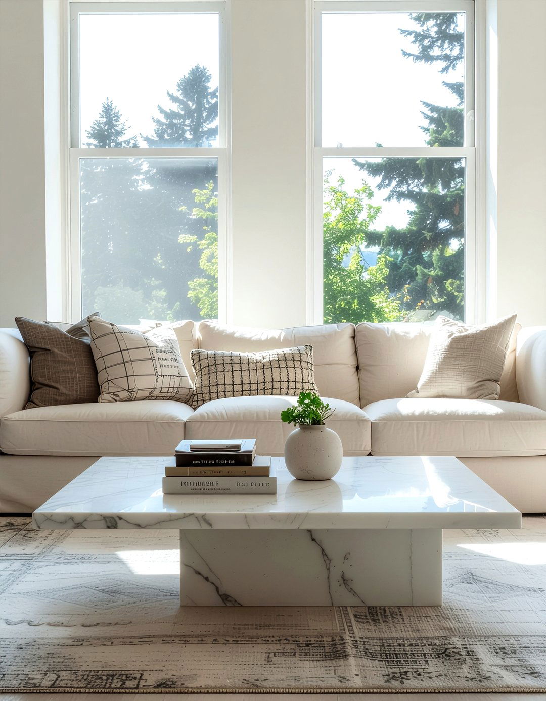 White marble coffee table - 30 living room marble coffee tables
