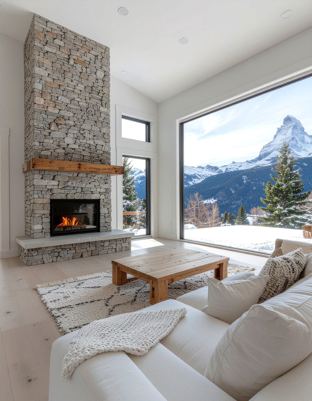 White mountain cabin - 30 mountain house living room ideas