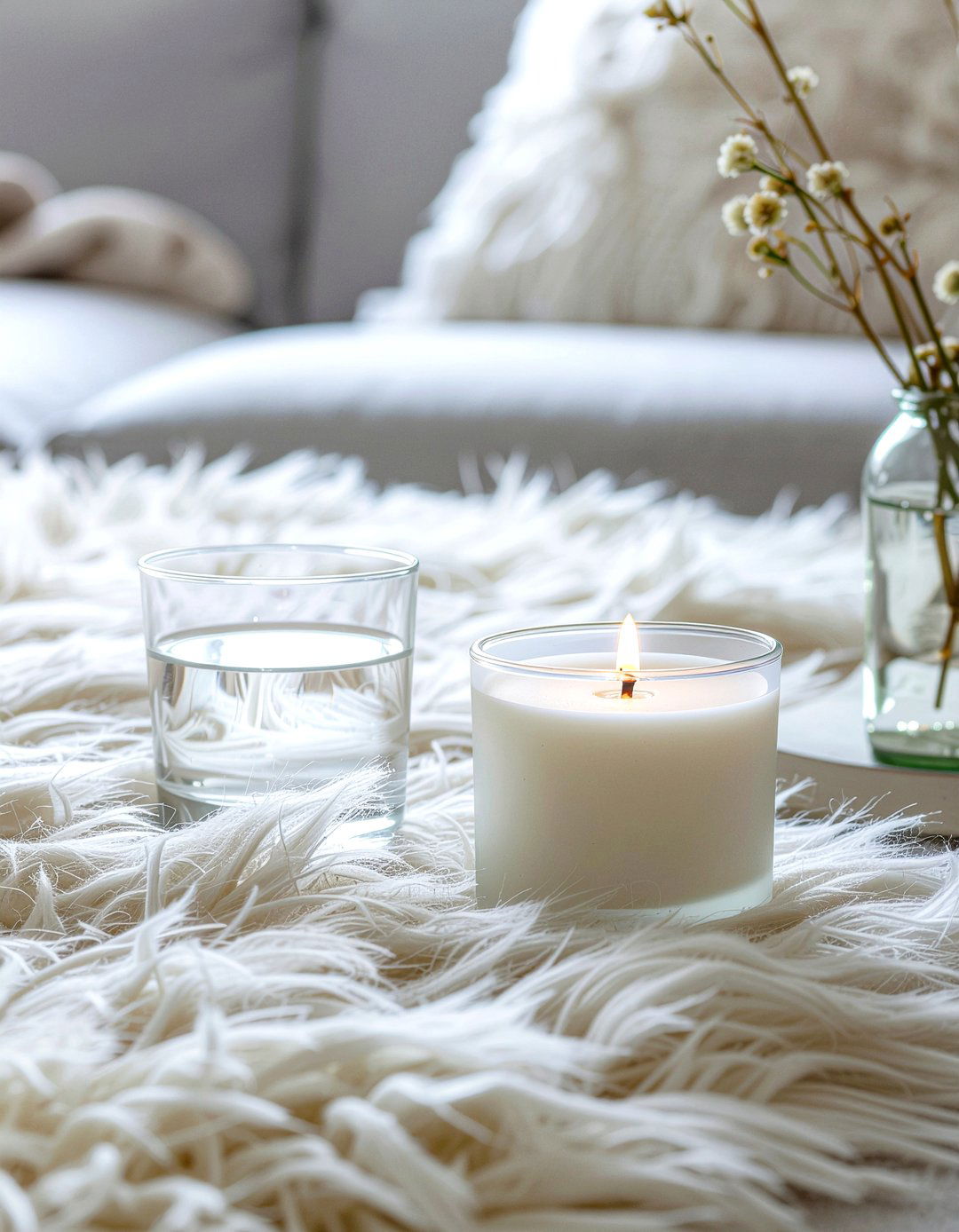 White musk candle - 30 living room scented candles