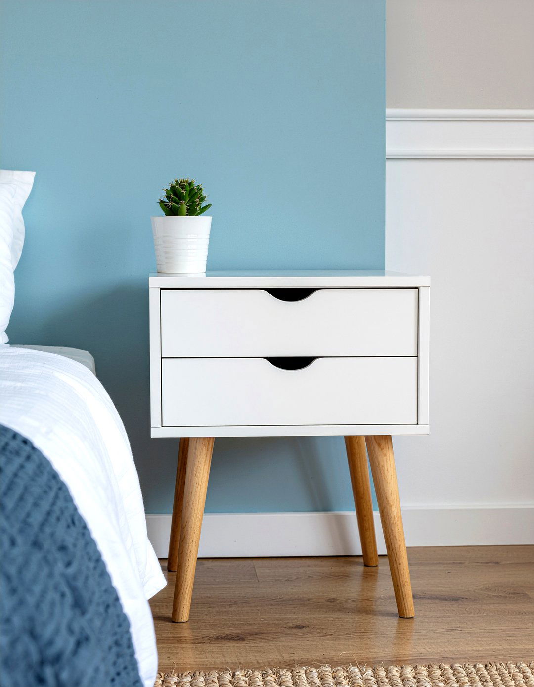 White nightstand - 30 bedroom modern nightstands