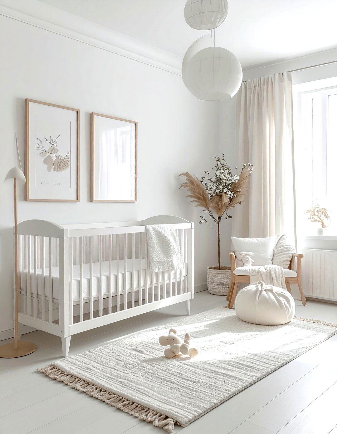 White nursery - 30 baby room decor ideas