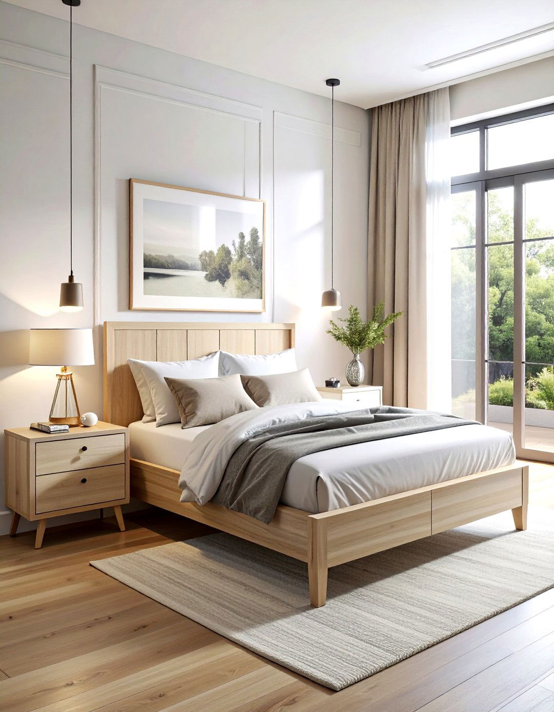 White oak furniture - 30 modern clean decor ideas