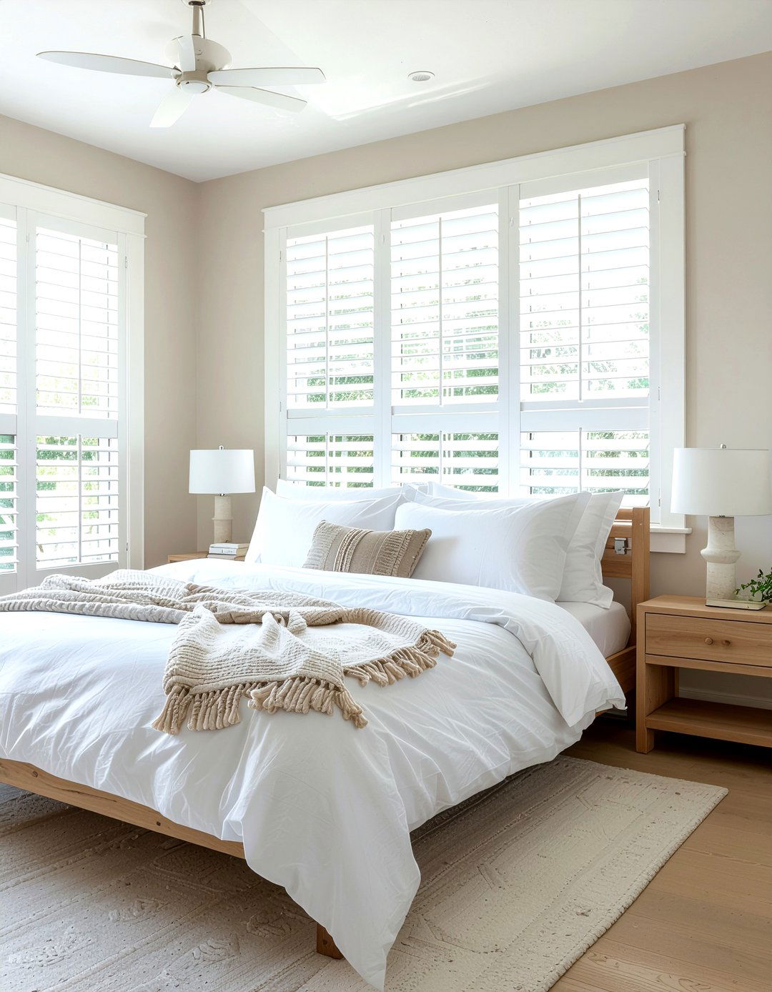 White plantation shutters - 30 bedroom plantation shutters