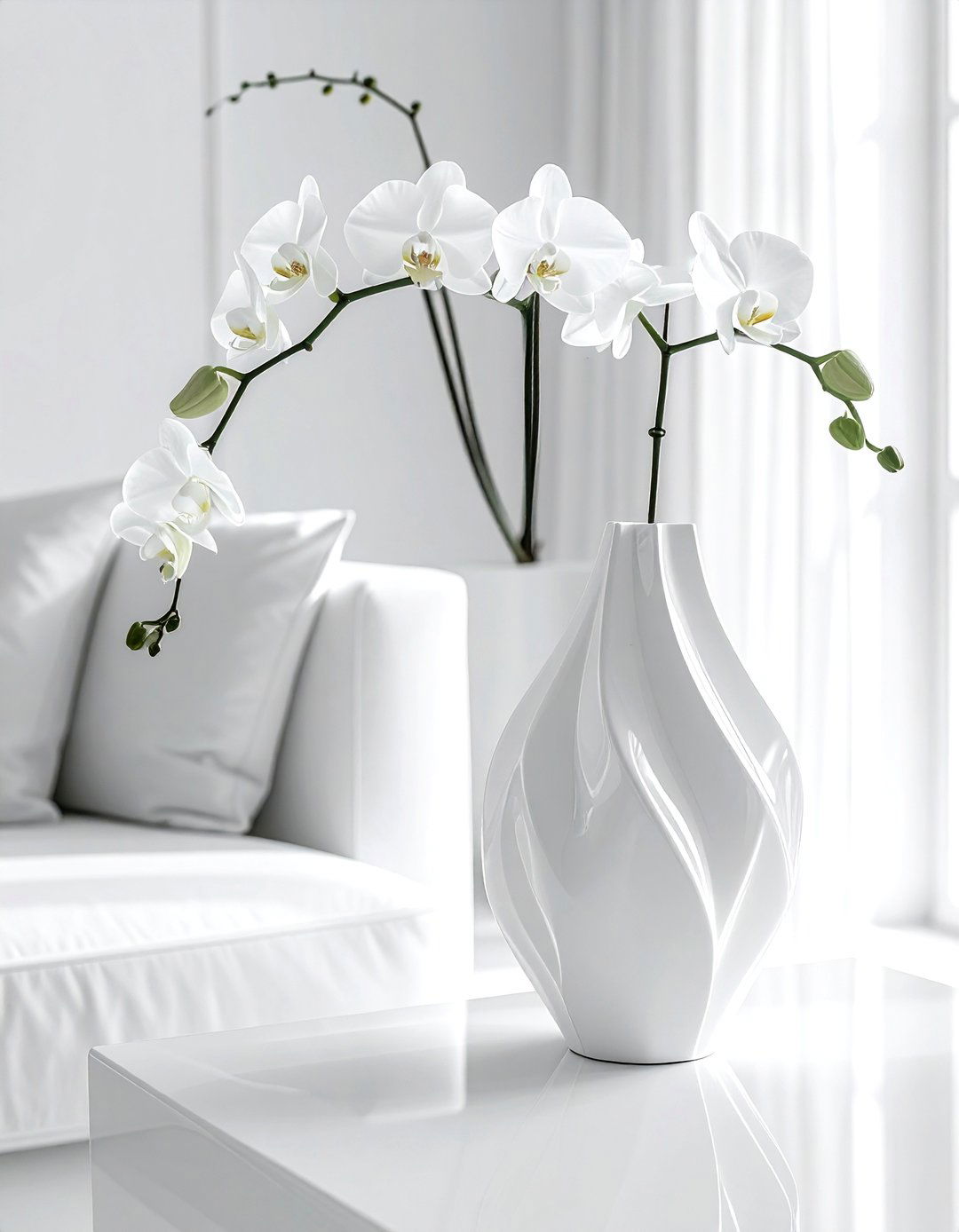 White porcelain vase - 30 modern vase ideas